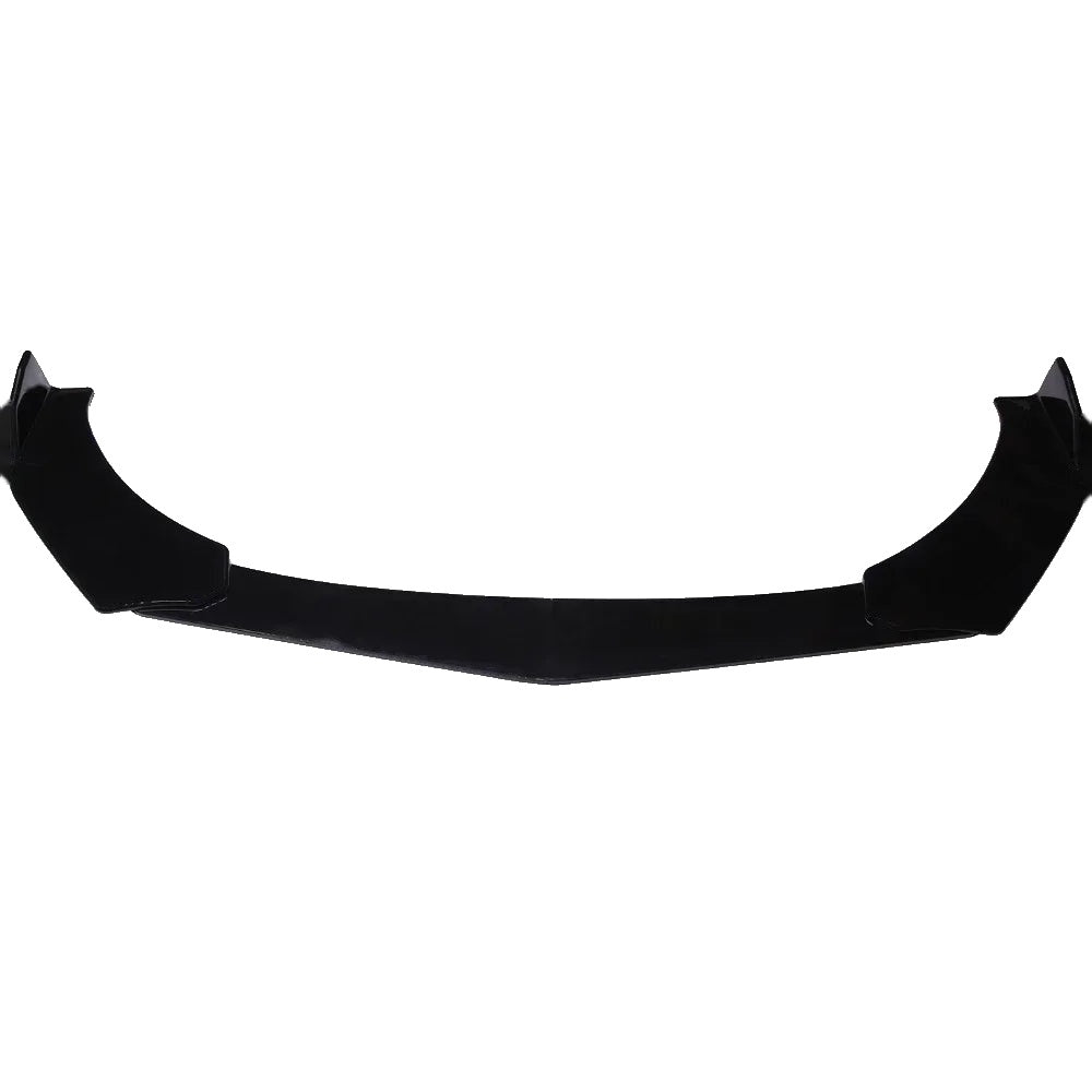 2008-2015 Mitsubishi Lancer Evolution X 4-Piece Front Bumper Lip Kit — Gloss Black or Carbon-Look