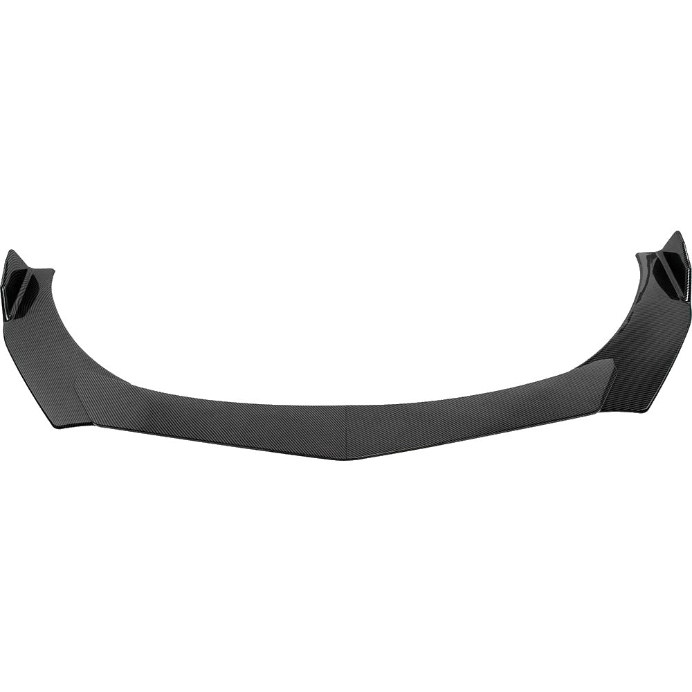 2008-2015 Mitsubishi Lancer Evolution X 4-Piece Front Bumper Lip Kit — Gloss Black or Carbon-Look