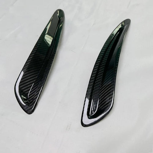 2019-2025 Toyota GR Supra A90 Hood Vent Trims (2-Piece) — Dry Carbon Fiber