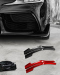 2020-2024 Toyota GR Supra A90/A91 Front Bumper Lower Garnish Cover — Carbon Fiber, Red or Black