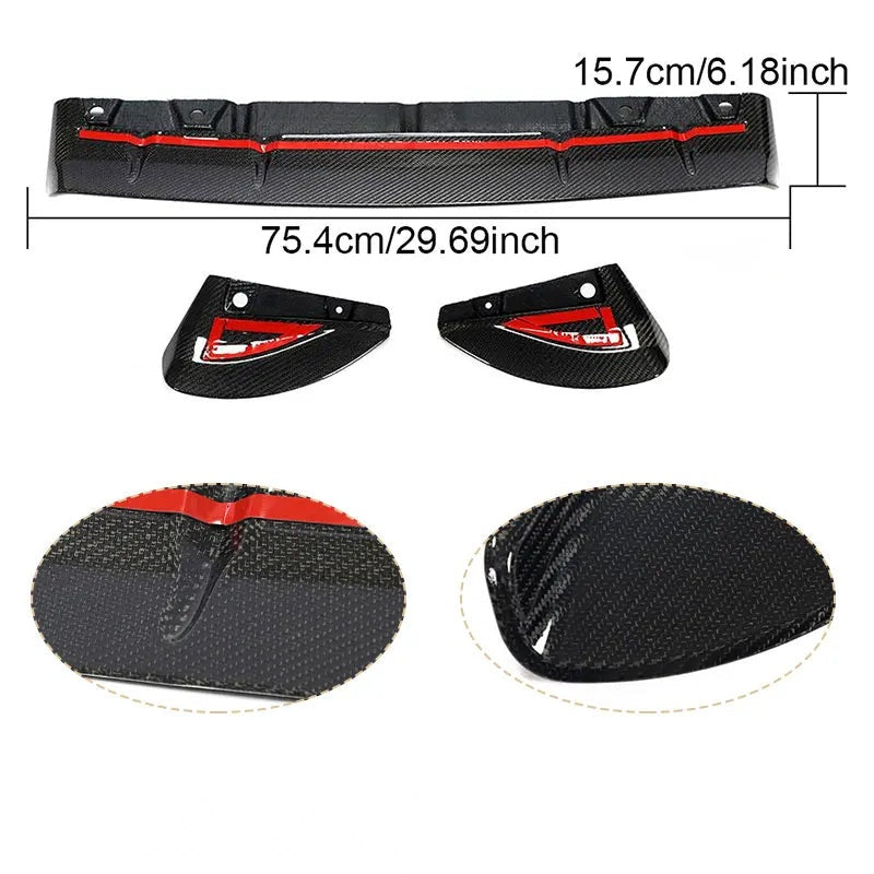 2022-2025 Toyota GR86 / Subaru BRZ (ZN8/ZD8) Rear Bumper Diffuser Lip — Carbon Fiber