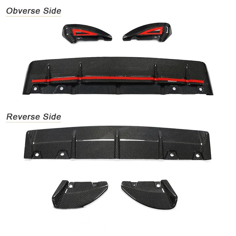 2022-2025 Toyota GR86 / Subaru BRZ (ZN8/ZD8) Rear Bumper Diffuser Lip — Carbon Fiber