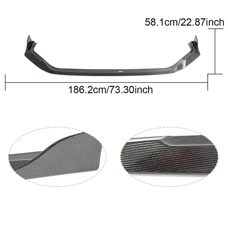 2023-2025 Honda Civic Type R (FL5) Front Lip Spoiler — Carbon Fiber