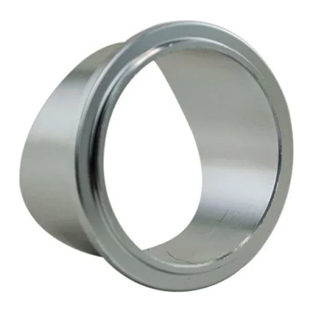 50mm aluminum BOV weld-on flange, view into the bore from the flange side