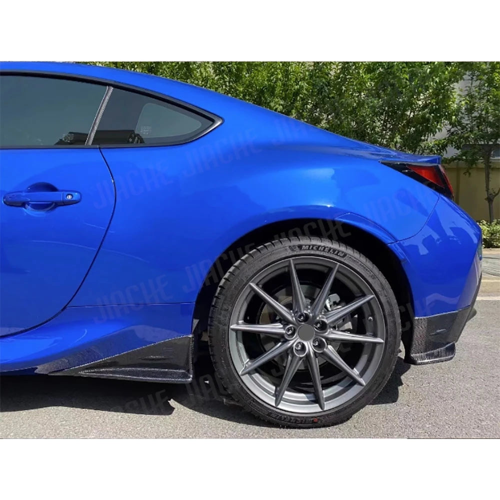 Toyota GR86 / Subaru BRZ Rear Bumper Side Splitters (Pair) — FRP or Carbon Fiber