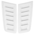 Universal Hood Vent Covers (2-Piece Set) — ABS, White, Black or Simulated Carbon