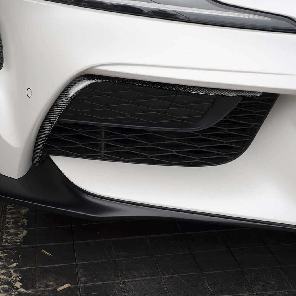2020-2024 Toyota GR Supra A90/A91 Front Bumper Lower Garnish Cover — Carbon Fiber, Red or Black