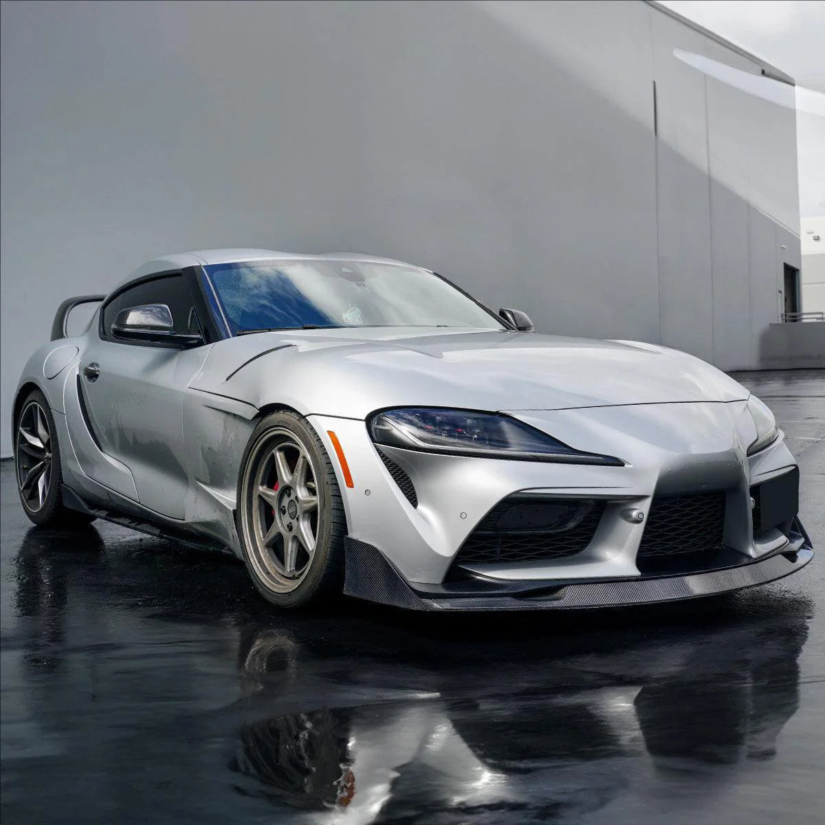 2020-2024 Toyota GR Supra A90/A91 3-Piece Front Lip — Gloss Black, Matte Black or Carbon-Print
