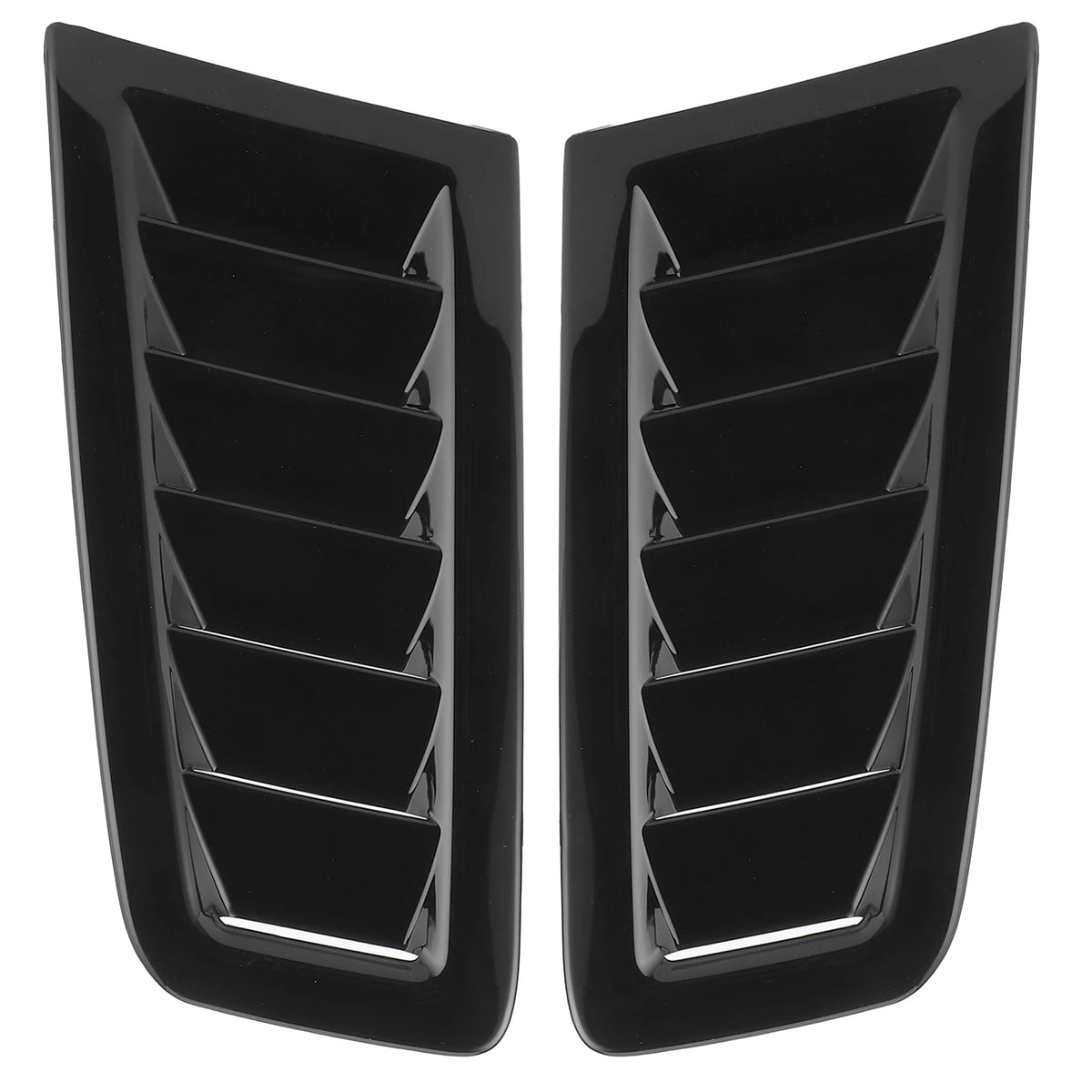 Universal Hood Vent Covers (2-Piece Set) — ABS, White, Black or Simulated Carbon