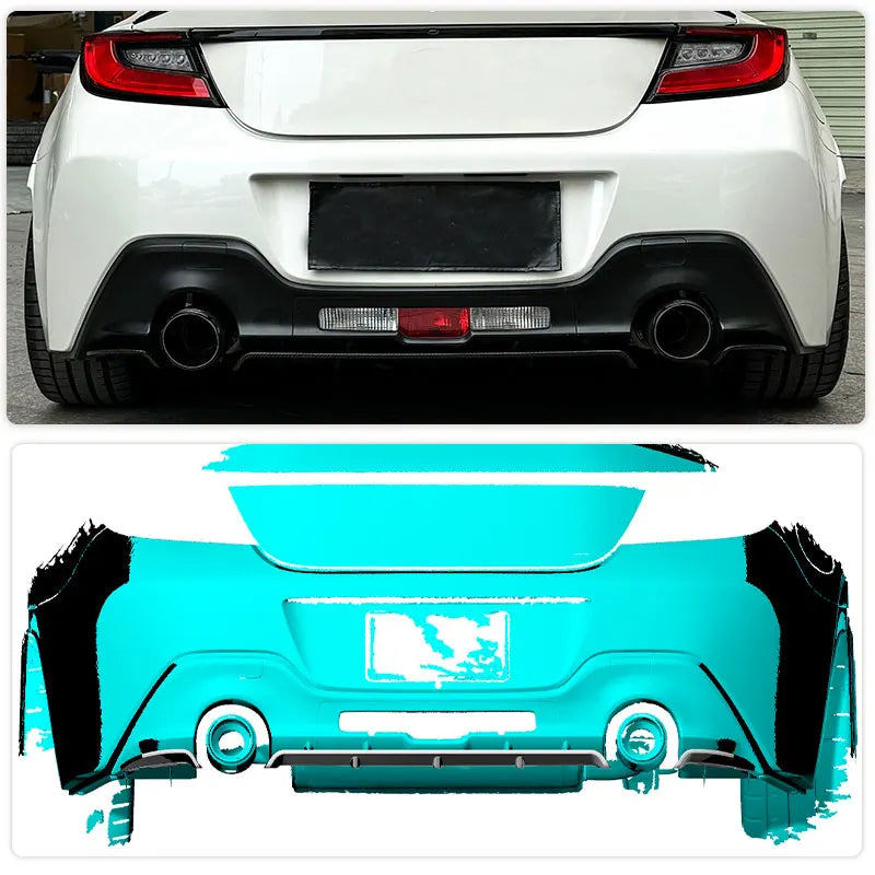 2022-2025 Toyota GR86 / Subaru BRZ (ZN8/ZD8) Rear Bumper Diffuser Lip — Carbon Fiber
