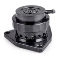 Black aluminum blow-off valve for 2016-2023 Honda Civic 1.5T, angled view