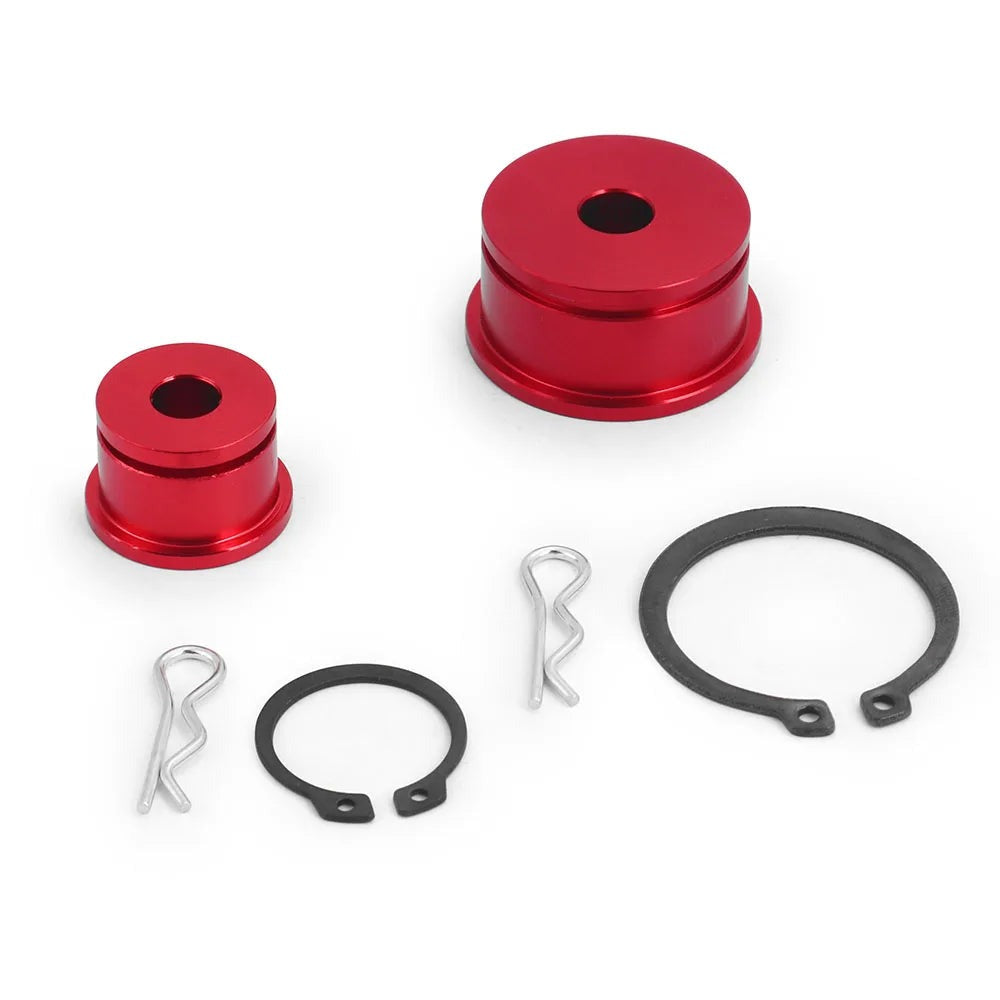 Aluminum shifter cable bushings for Civic Si EP3 and RSX Type-S – Red