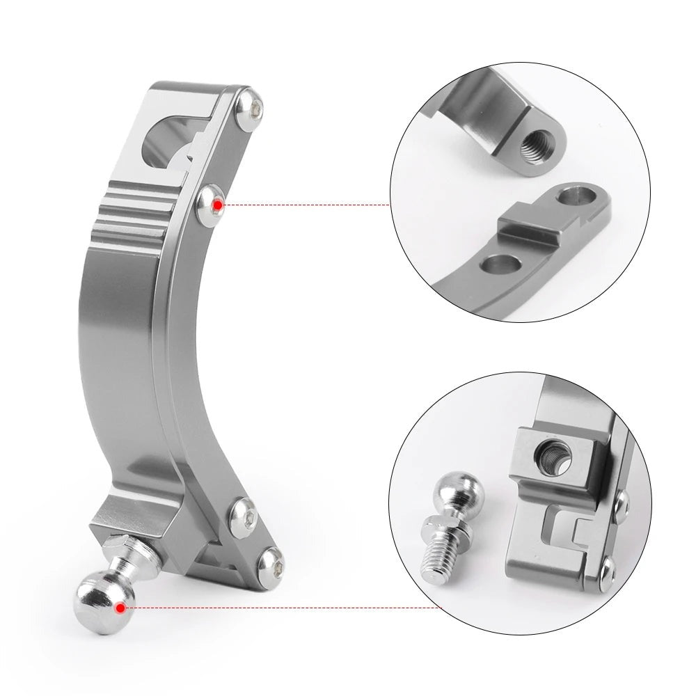 Aluminum short shifter adapter for Civic Si EP3 and RSX Type-S – Gray