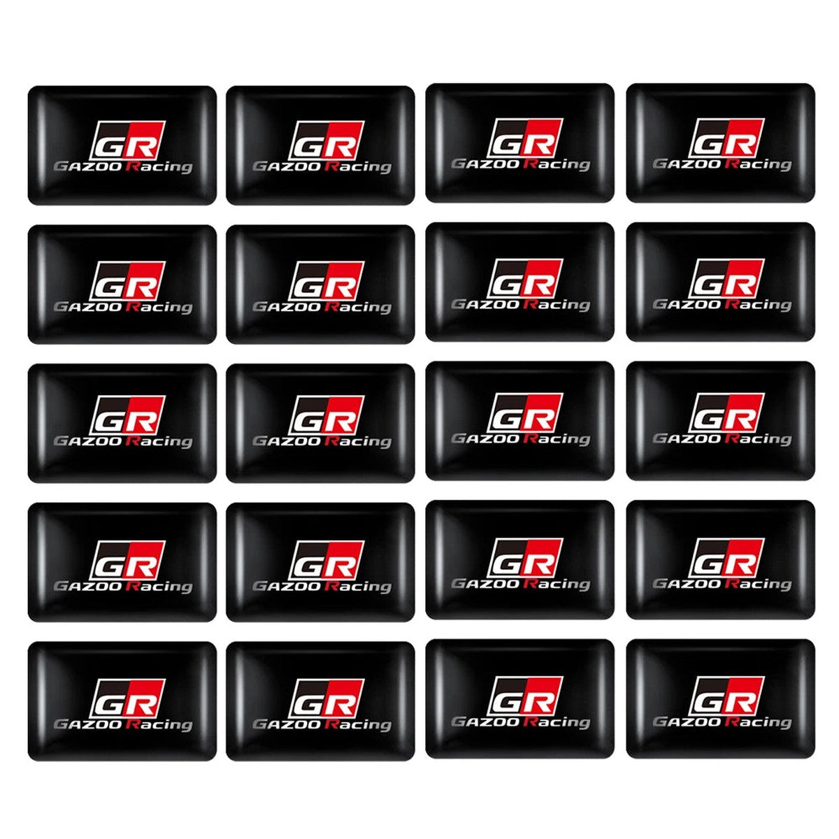 Pack of 20 GR-style epoxy interior badges