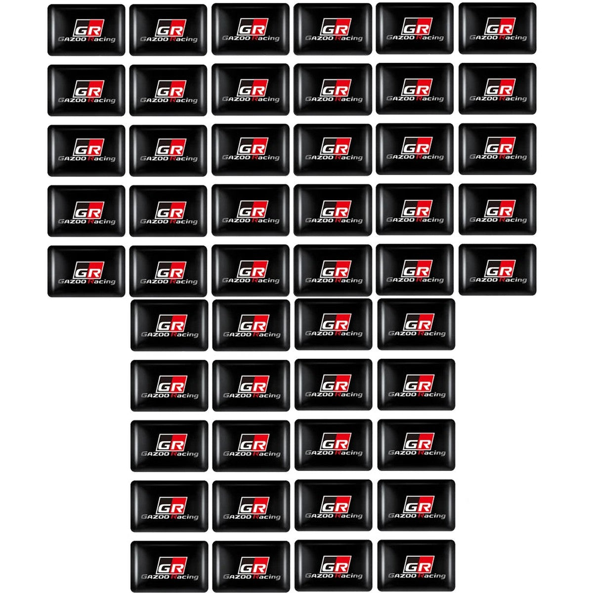 Pack of 50 GR-style epoxy interior badges