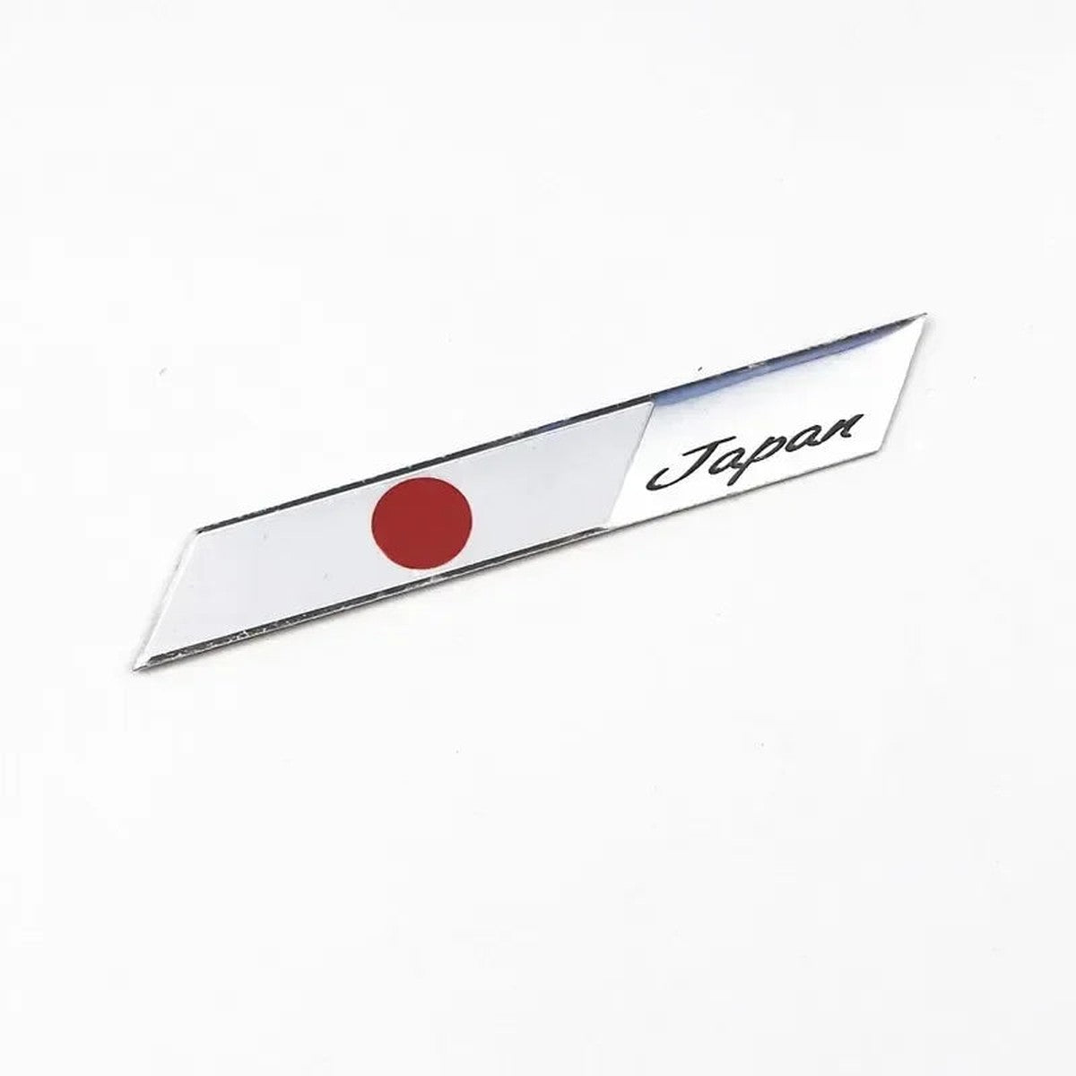 Slim Japan flag script emblem, style D
