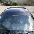 60 x 10 inch sun strip banner applied across the top of a car windshield