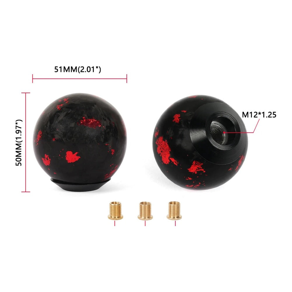 Forged carbon fiber shift knob