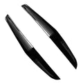 Pair of gloss black front bumper canards for the 2019-2021 Honda Civic Si / FK8