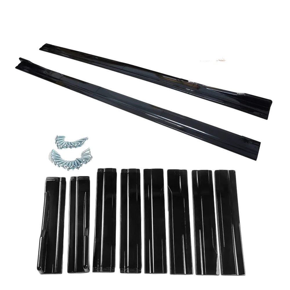 Honda Civic 10th Gen Sedan / Hatchback Side Skirt Extensions – Universal 86.6 in (2.2 m), Gloss Black