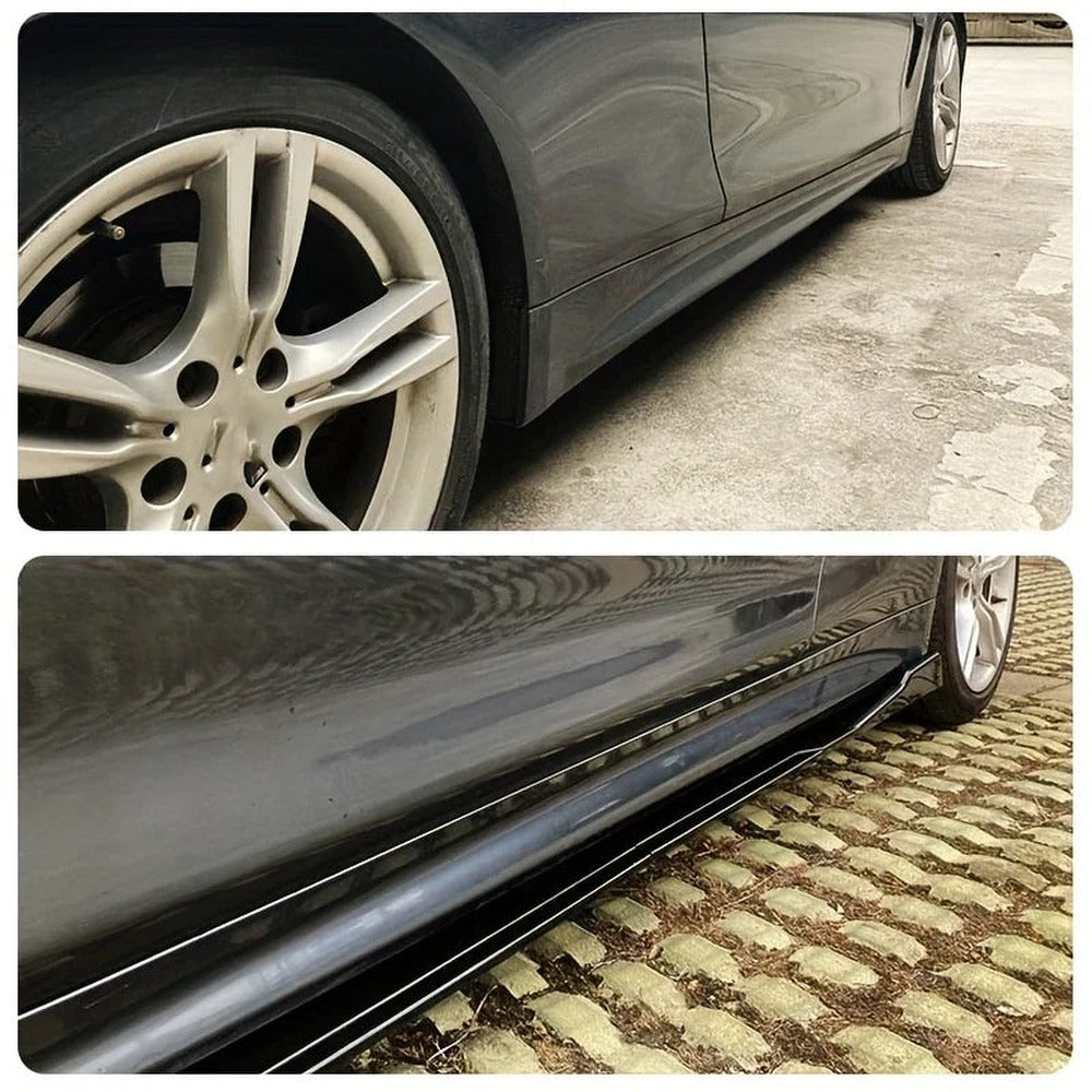 Honda Civic 10th Gen Sedan / Hatchback Side Skirt Extensions – Universal 86.6 in (2.2 m), Gloss Black