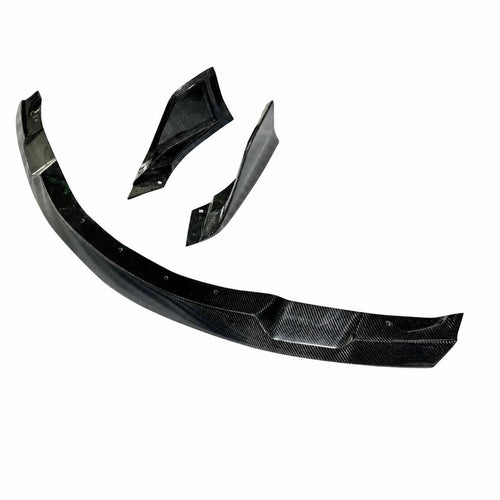 2019+ Toyota GR Supra A90/A91 3-Piece Front Chin Lip — FRP, Carbon Fiber or Forged Carbon