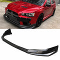 Mitsubishi Lancer Evolution X Front Chin Lip Splitter — Carbon Fiber
