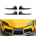 2020-2024 Toyota GR Supra A90/A91 Front Bumper Lower Air Vent Covers — Gloss Black or Carbon-Look