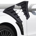 Universal Fender Vent Covers (2-Piece Set) — TPU Rubber, Black or Carbon Color