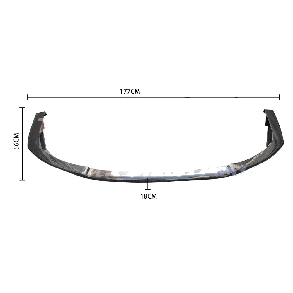 Mitsubishi Lancer Evolution X Front Chin Lip Splitter — Carbon Fiber