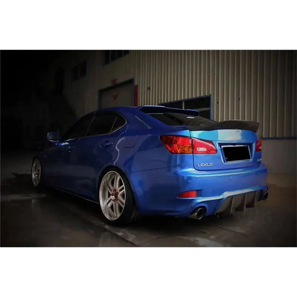 Lexus IS250 / IS300 2006-2012 Ducktail Trunk Spoiler – Unpainted, Gloss Black, Pearl White or Carbon-Pattern Paint