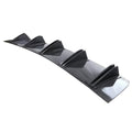 5-fin shark fin rear diffuser in carbon fiber pattern for the Lancer Evo X