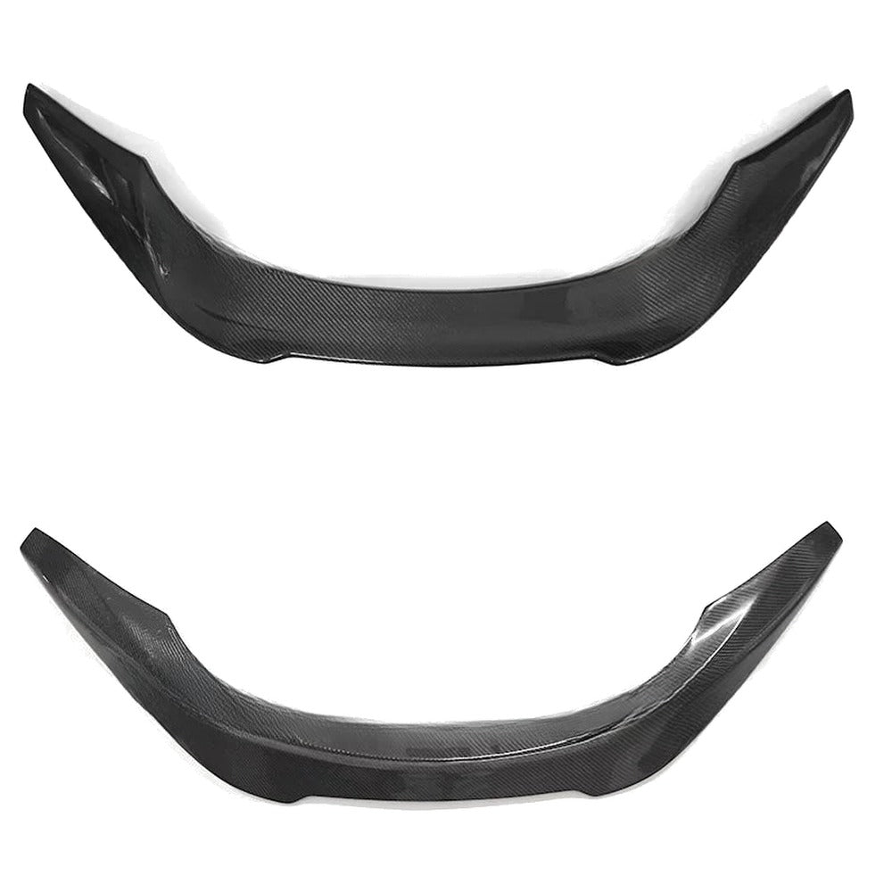 Supra A90 carbon ducktail spoiler, two alternate views